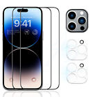 For Iphone 14 Pro Max Full Coverage Hd Tempered Glass Screen/ Camera Lens Film