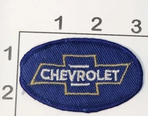 3" Blue Vintage Oval Chevrolet Embroidered Bowtie Logo Patch Trucks Automobiles - Picture 1 of 1
