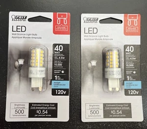 Feit 40-Watt Equivalent T4 Dimmable G9 Bi-Pin LED Light Bulb, Daylight (2PK) - Picture 1 of 3