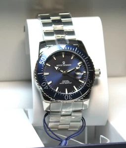 REVUE THOMMEN Diver XL Professional AUTOMATICO blu/blu 17030.2135 NUOVO!!! - Foto 1 di 10