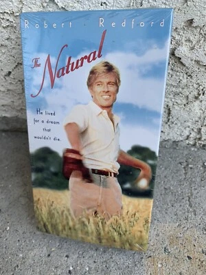 New THE NATURAL VHS Baseball Tape - Robert Redford 1984 Factory Sealed Tristar - Image 1 of 4