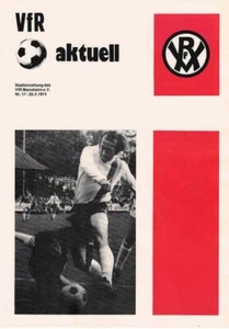 Fussball-Programmheft 73/74 RL VfR Mannheim - Bayern Hof - Bild 1 von 1