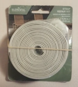 Elemental White Furniture Strap Repair Kit 10ft x 1.75" and 10 Plugs NEW - Picture 1 of 3