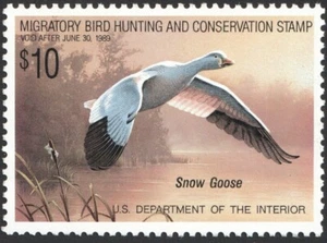 1988 US SC RW55, Hunting Permit Migratory Bird Hunting - Snow Goose MNH - Picture 1 of 2