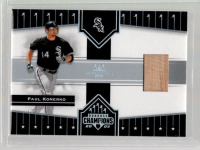 2005 Donruss Champions Impressions Paul Konerko Bat 100% Donated Ian Relief - Image 1 of 2