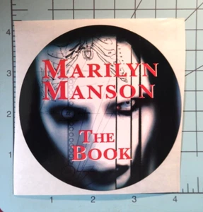 Marilyn Manson "The long hard road out of hell" vintage sticker, autobiography - Picture 1 of 2
