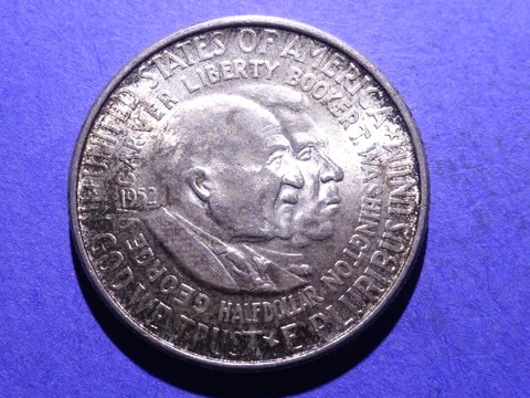 1952 Washington Carver Commemorative Half Dollar  Borderline Uncirculated Cover