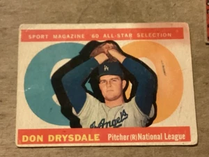 1960 Topps #570 Don Drysdale - All Star Selection-Sport Magazine - Very Good - Picture 1 of 2