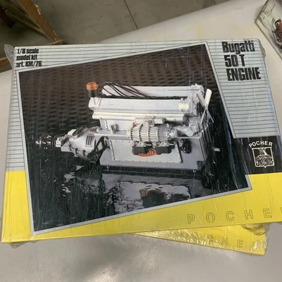 POCHER - BUGATTI 50 T ENGINE - NUOVO Kit Da Montare - 1/8 Scala Art. Km/76 - Immagine 1 di 4
