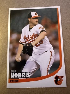 Bud Norris Baltimore Orioles Team Issued Postcard Sized Photo - Picture 1 of 2