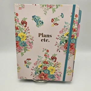 PIONEER DONNA 1 anno pianificatore settimanale raccoglitore adesivi rosa floreale non datato 9 in - Foto 1 di 12