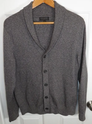 Cárdigan Banana Republic Luxe Colección Suéter Chal Cuello Botón Frontal LG Foto 1 de 4