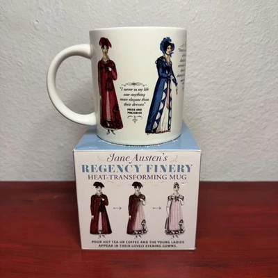 Jane Austen Regency Finery Mug Heat Transforming Color Change Box Tea Coffee - Image 1 of 4