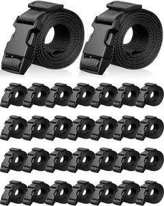 30 Pack 78 x 1 Inch Strap Buckle Packing Straps Luggage Straps Suitcase Adjus... - Picture 1 of 7