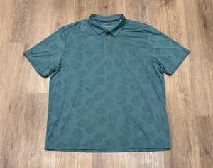 Tommy Bahama Polo Shirt Mens XXL Island Zone Pineapple Palm Coast Golf Stretch - Picture 1 of 9