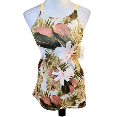 Camiseta sin mangas Powersoft Old Navy Active para mujer talla mediana tropical floral nueva con etiquetas NUEVA CON ETIQUETAS NUEVA Foto 1 de 4