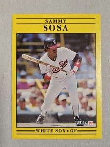 1991 Fleer Baseball Sammy Sosa #136 Chicago White Sox - Bild 1 von 7