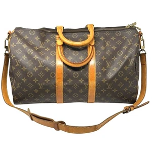 Borsone Louis Vuitton LV Monogram Keepall 45 Bandoulier Bando - Foto 1 di 17