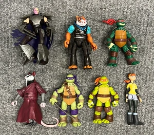 TMNT Teenage Mutant Ninja Turtles 2012 2014 Playmates Viacom 7 Figures 4.5” Lot - Picture 1 of 6