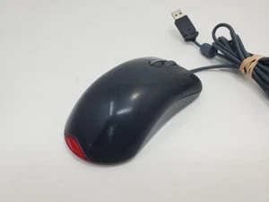 Genuine Microsoft Wired Wheel Mouse Optical USB X802382 1.1A OEM Black TESTED - Picture 1 of 2