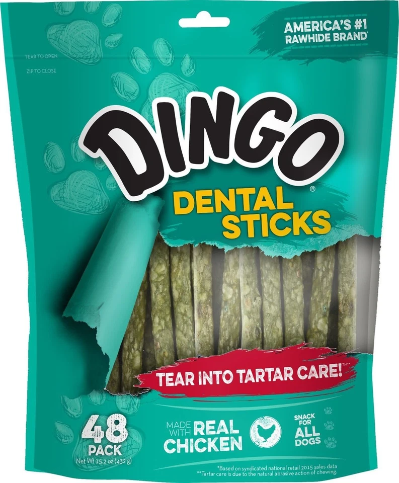 Dingo Tartar And Breath Dental Sticks For All Dogs, 48-Count - Image 1 of 4