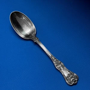 Tiffany English King Sterling Silver 8 1/2" Table Serving Spoon - Mono - Picture 1 of 4