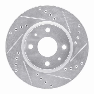 For Mercury Capri 91-94 Brake Rotor eLINE Drilled & Slotted 1-Piece Rear Foto 1 de 4