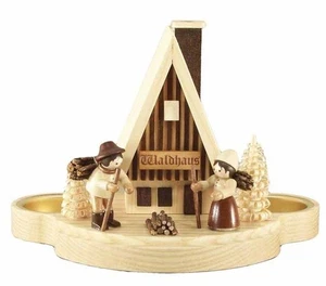 Rauchhaus Waldhaus Höhe ca 12cm NEU Erzgebirge Rauchfigur Räucherfigur - Picture 1 of 1