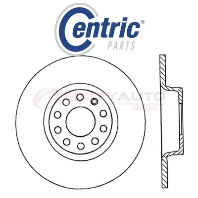 Centric C-TEK Disc Brake Rotor for 2009-2010 Volkswagen Tiguan 2.0L L4 - Kit bp Foto 1 de 4