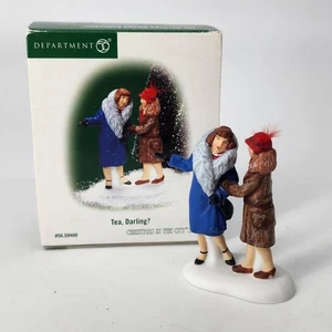 DEPT 56 CHRISTMAS IN THE CITY VILLAGE "TEA, DARLING?" - RARE - Fast Shipping! - Picture 1 of 9