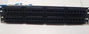 Ortronics OR-PHD5E6U48 48 Port 110/6PORT PANEL C5E HD CLA T568A/B 8 POS 3.5X19 - Picture 1 of 7