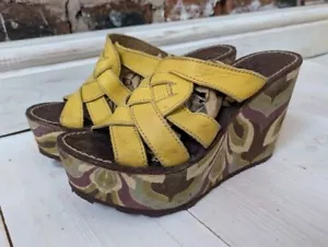 Fly London Wedge Sandal Size 5 EU38 - Picture 1 of 13