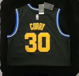 Stephen Curry #30 Warriors City Edition signiertes handsigniertes Trikot mit COA - Bild 1 von 9