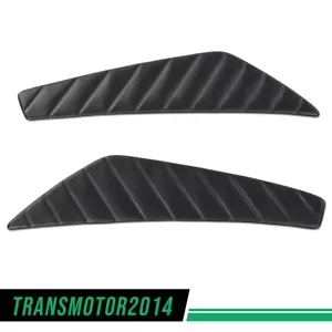 Pair Black Door Panel Insert Fit For 2010 2012 2013 2014 Ford Mustang Pleated - Bild 1 von 9