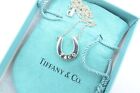 Tiffany & Co 925 Sterling Silver Horseshoe Horse Shoe Pendant Necklace w Box Bag