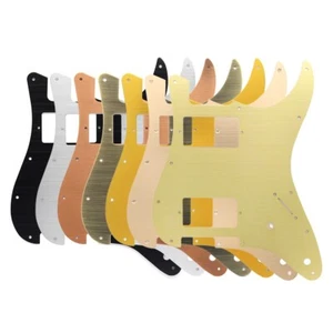 11 Hole Aluminium Alloy Anodized HH Guitar Pickguard Scratch Plate for FD Strat - Picture 1 of 14
