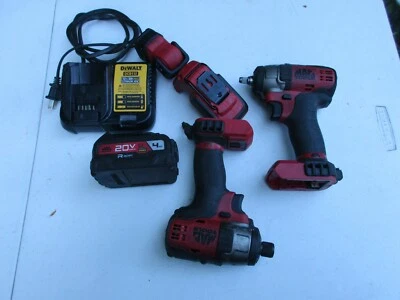  MAC TOOLS 20V 1/4" IMPACT 1 4.0 Battery & Charger MCF886, mcf891,mcl044 light - Image 1 of 4