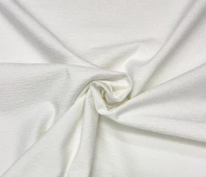 BALLARD DESIGN GOWAN WHITE InsideOut® SOLID FURNITURE FABRIC BY YARD 58"W - Picture 1 of 3