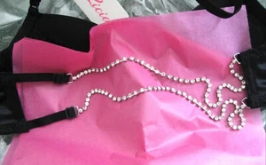 La'licia Black Backless Diamante Halter neck for Low Back Dress Bra 32B BNWT - Picture 1 of 6