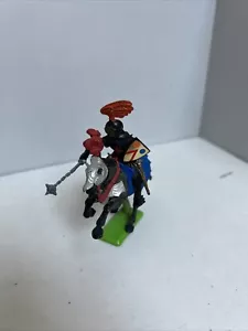 Britains Mounted Black Knight With Plume. - Picture 1 of 6