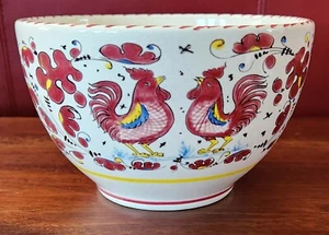 Ceramica Nova Deruta Hühnerschale Geschirr handbemalte Schablone 2qt. - Bild 1 von 5