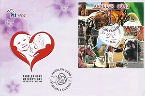 TÜRKEI - 2014 "Muttertag" Block FDC!!! - Bild 1 von 1