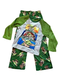 Star Wars Mandalorian 2 Piece Pajamas Kids Size 6 - Picture 1 of 13