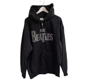 Vtg The Beatles Full Zip Grey Hoodie Sweatshirt Size Small  Pockets Fleece 2005 - Bild 1 von 11