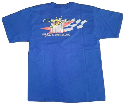 Michael Waltrip Shirt Mens Large Blue Fan Club Racing Nascar Toyota Adult A01 Cover