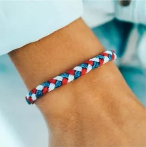 ¡PULSERA TRENZADA PURA VIDA EE. UU. 🙂 🙂 ROJA, BLANCA Y AZUL!!️ ¡¡ENVÍO GRATUITO EL MISMO DÍA!!️ - Imagen 1 de 2