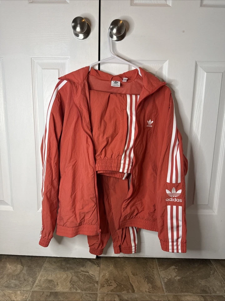 Traje de chándal para mujer Adidas salmón/coral TALLA S - Conjunto de chaqueta y pantalones a juego Foto 1 de 4