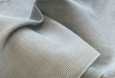 DUSTY BLUE COTTON CORDUROY, 44" W-- BY THE YARD - Image 1 of 2