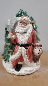 Fitz & Floyd Omnibus “Russian Wilderness” Santa Ceramic Cookie Jar 1991 Retired - Picture 1 of 9
