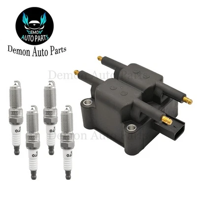 1pcs Ignition Coil and 4pcs Spark Plug For 1997-2007 Dodge Caravan 2.4L L4 - Изображение 1 из 4